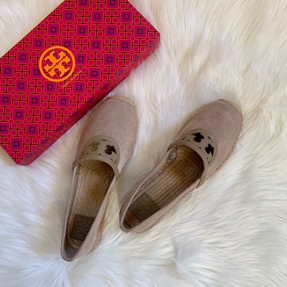 Tory Burch Fumo Suede Sidney Espadrille Flats - Picture 3 of 8